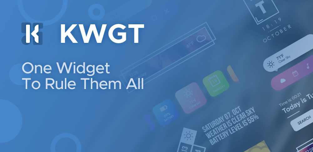 KWGT Kustom Widget Maker v3.82b603515 MOD APK Pro Unlocked Utilities Download