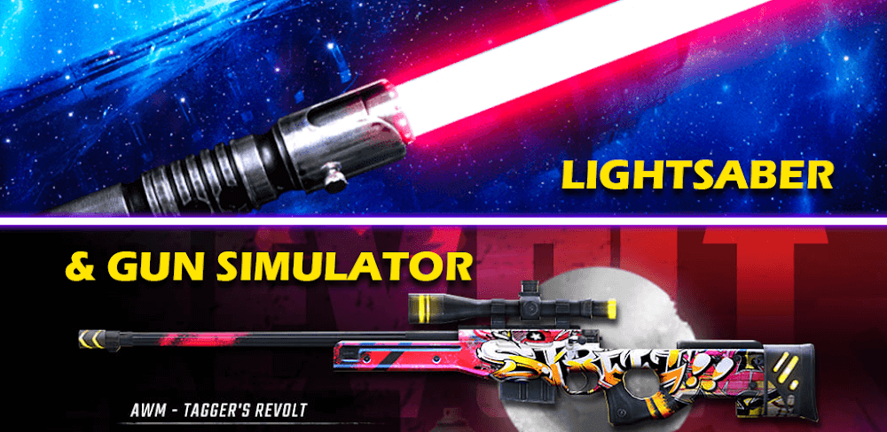 LightSaber Gun Simulator v1.3.7 MOD APK Free Reward Download