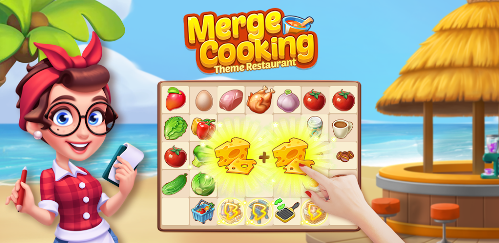 Merge Cooking Theme Restaurant v1.30.0 MOD APK Unlimited Diamonds Download