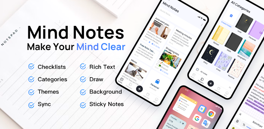 Mind Notes v1.1.00 MOD APK (Premium Unlocked) Download