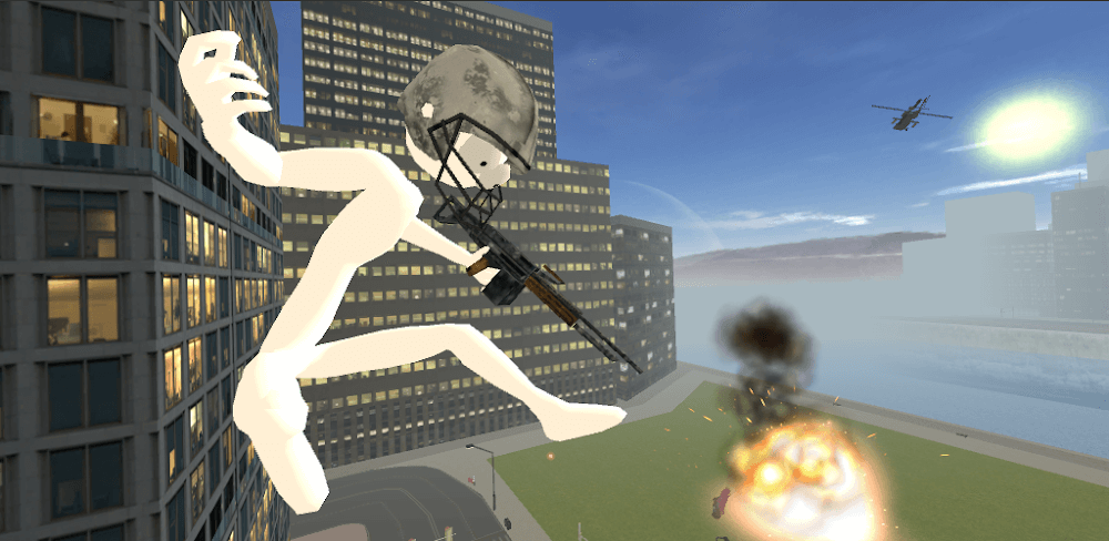 Real Stickman Crime v2.8.3 MOD APK Unlimited Upgrade Points Game Download