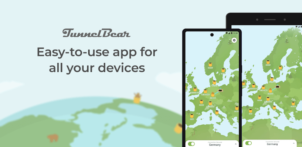 TunnelBear VPN v4.9.1 MOD APK (Premium Unlocked) Download