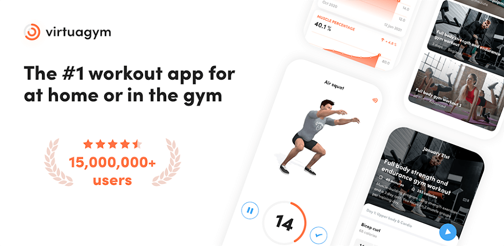 Virtuagym Fitness v12.0.2 MOD APK Pro Unlocked Utilities MOD APK