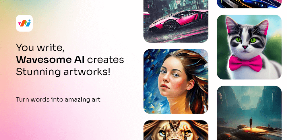 Wavesome.AI Image Generator v2.0.13 MOD APK Premium Download
