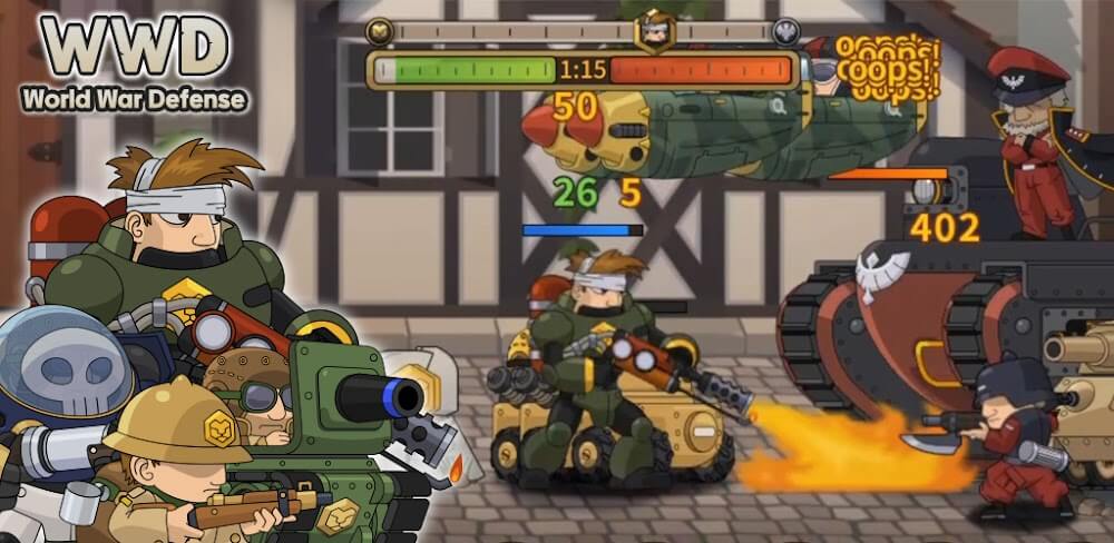 WWD: World War Defense Battle 1.16.2 MOD APK (Unlimited Money) Download