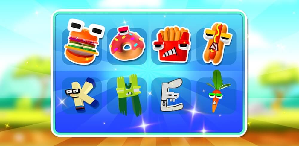 Alphabet Food Battle v1.14 MOD APK Game Download