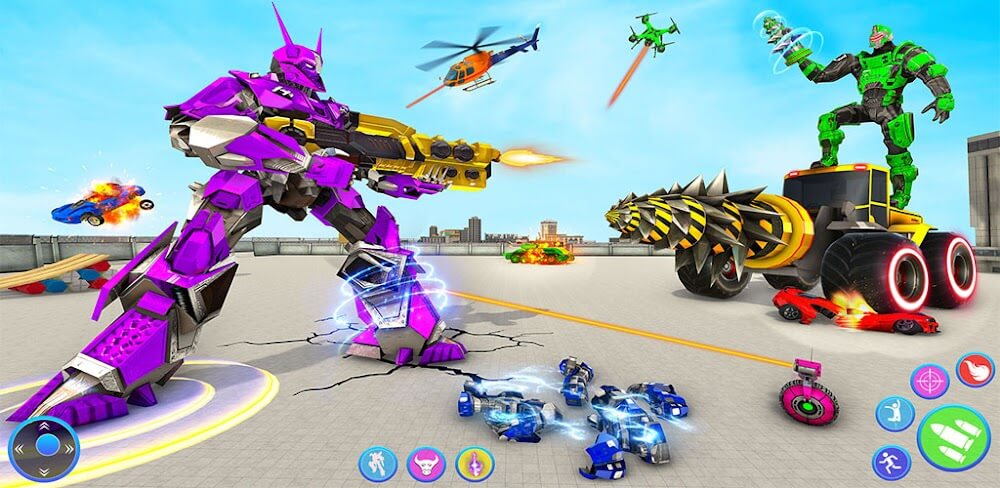 Bull Robot Car Transforming v6.8 MOD APK Game Download