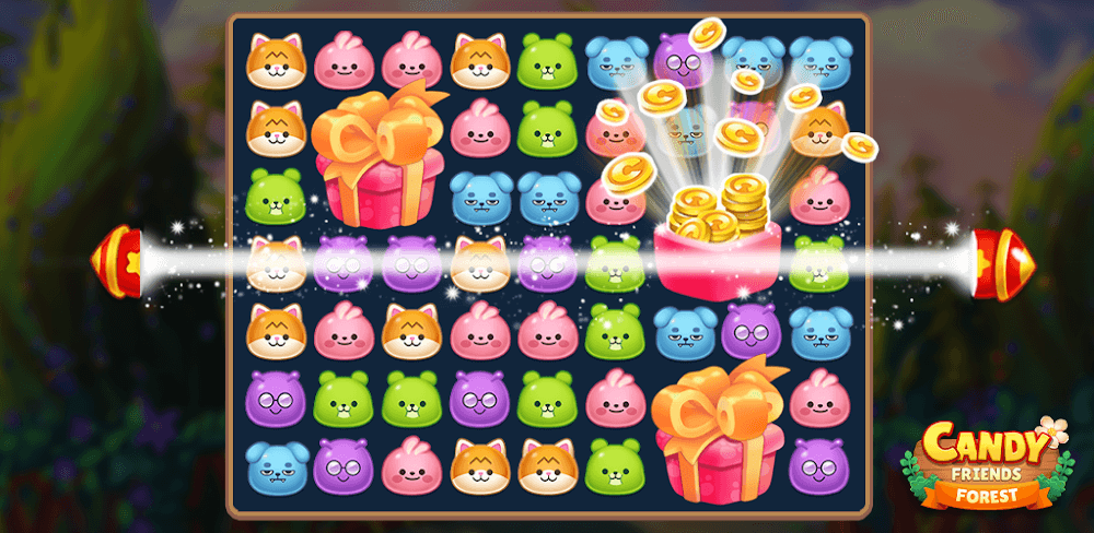 Candy Friends Forest v1.4.4 MOD APK Download Unlimited Hammer Rocket