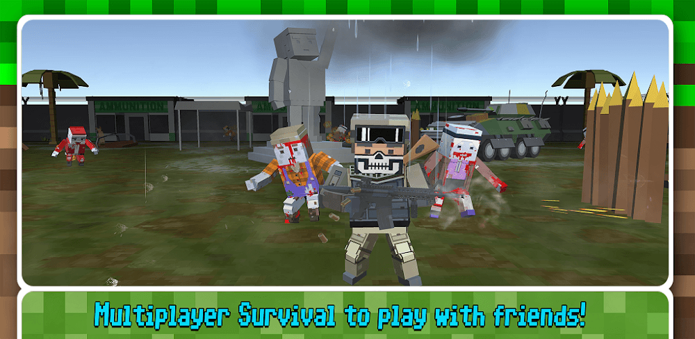 Combat Pixel Zombie Survival v10 MOD APK (God Mode, Dumb Bot) Download