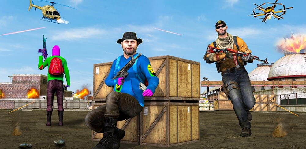 Survival Fire Battlegrounds v1.25 MOD APK Download (God Mode, Dumb Enemy)