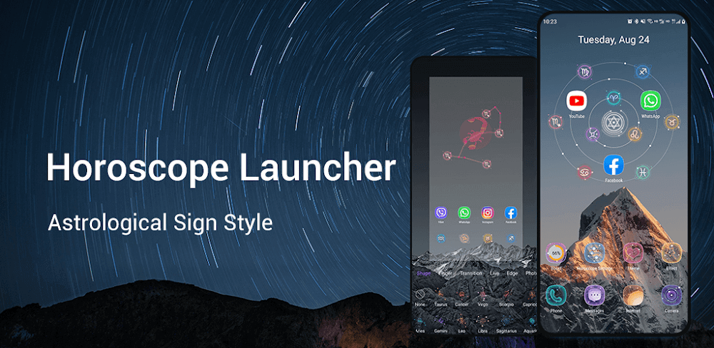 Horoscope Launcher v4.8.1 MOD APK Premium Unlocked Download Utility App