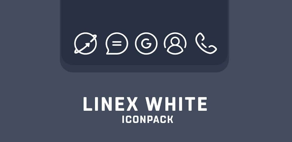 LineX White Icon Pack v7.1 MOD APK Download Free