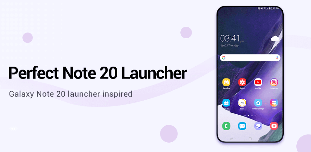 **Perfect Note20 Launcher** 7.4.1 MOD APK Download (Premium Unlocked)