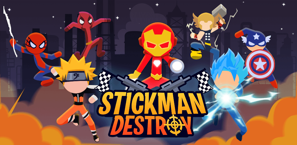 Stickman Destroy 2.5.0 MOD APK Download (Unlimited Gold) Game