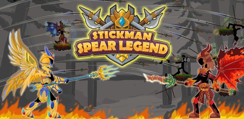 Stickman Spear Legend v1.30 MOD APK Unlimited Money Energy Download