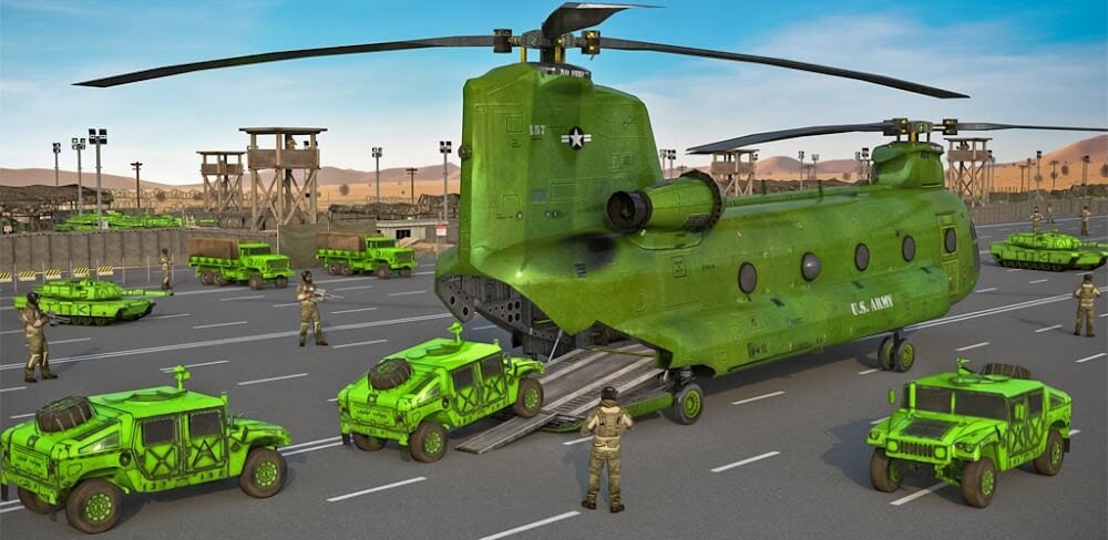 US Army Cargo Truck Games 3d v0.10 MOD APK Game Download