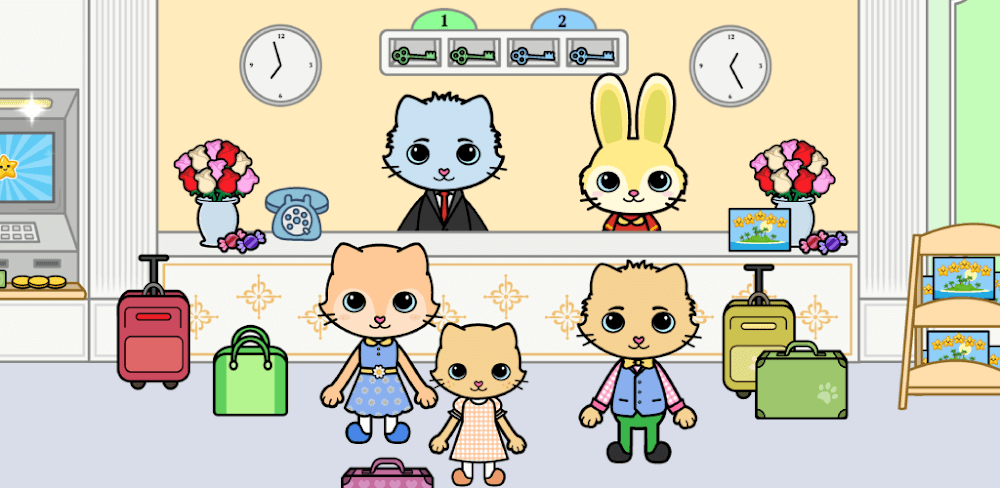 Yasa Pets Hotel v2.4 MOD APK Download (Free Rewards Game)