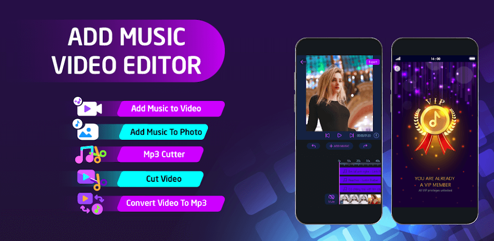 Add Music To Video Editor v3.0.6 MOD APK (Premium, Utilities)
