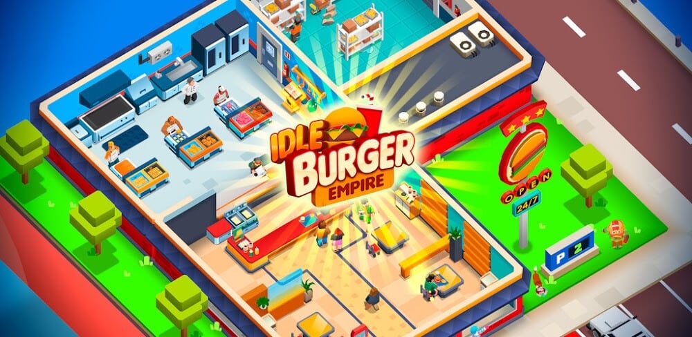 Idle Burger Empire Tycoon v1.18 MOD APK Unlimited Money Download