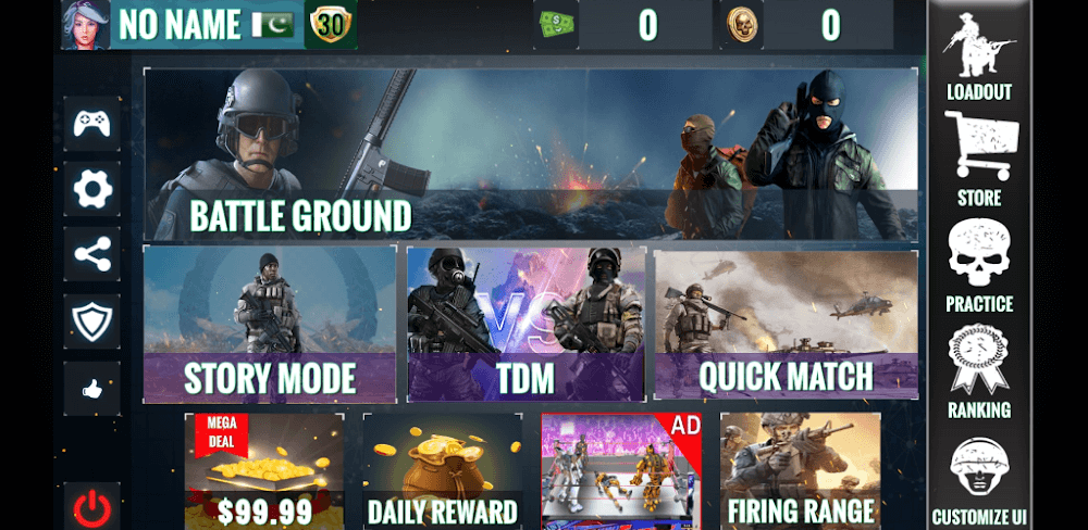 War Fighter 3D v2.6 MOD APK (God Mode, Dumb Enemy) Download MOD APK