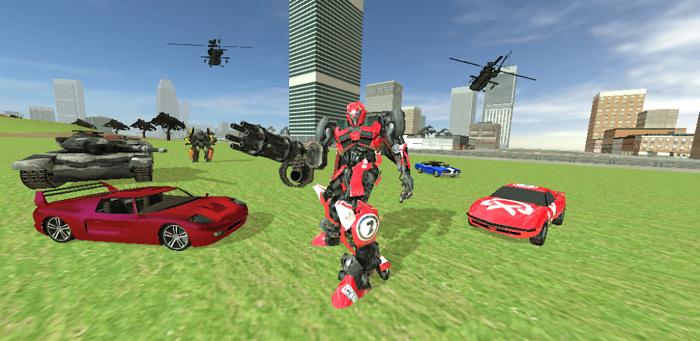 Racing Car Robot v2.6.3 MOD APK Unlimited Upgrade Points Game Download