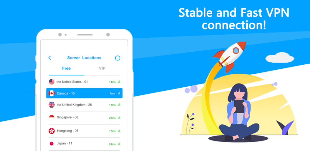 Rapid VPN v2.3.9 MOD APK Download (Premium Unlocked) Utility App