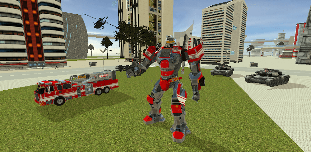 Robot Firetruck v1.7.3 MOD APK Unlimited Upgrade Points Game