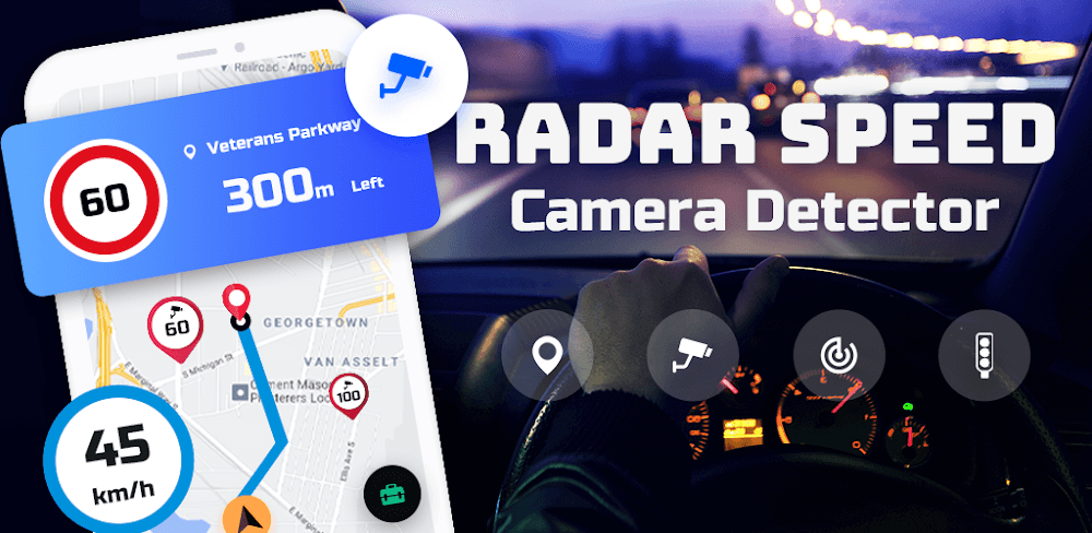 Speed Camera Radar v2.2.3 MOD APK Download (Premium Unlocked)