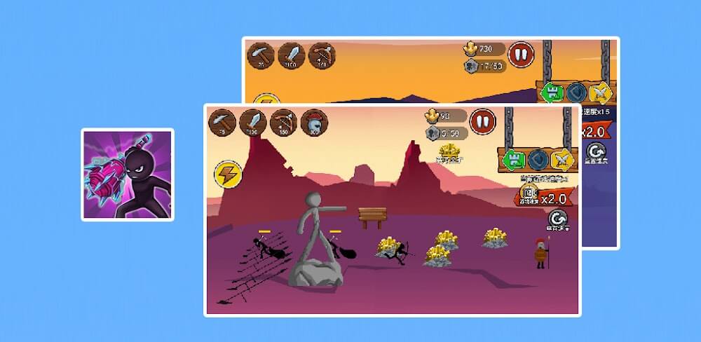 Stickman War - Battle Game v1.0.0 MOD APK Download (Unlimited Gems Game)