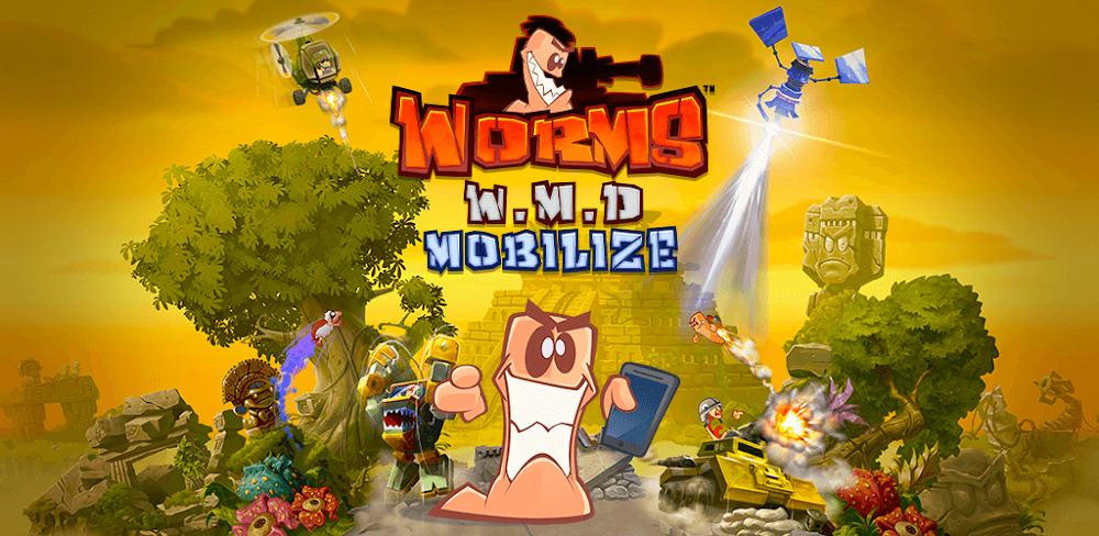 Worms W.M.D: Mobilize v1.2.809093 MOD APK Game Download