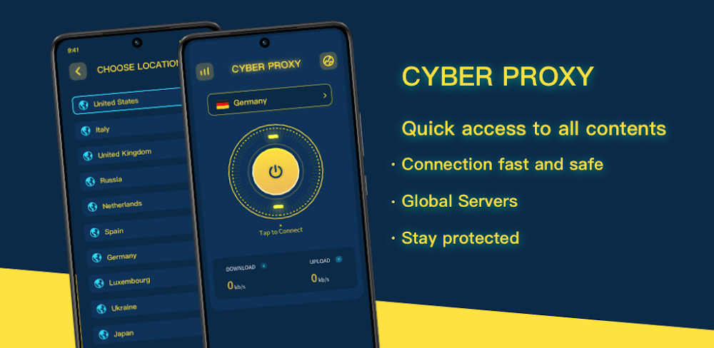Cyber Proxy v1.2.3 MOD APK Premium Unlocked Download