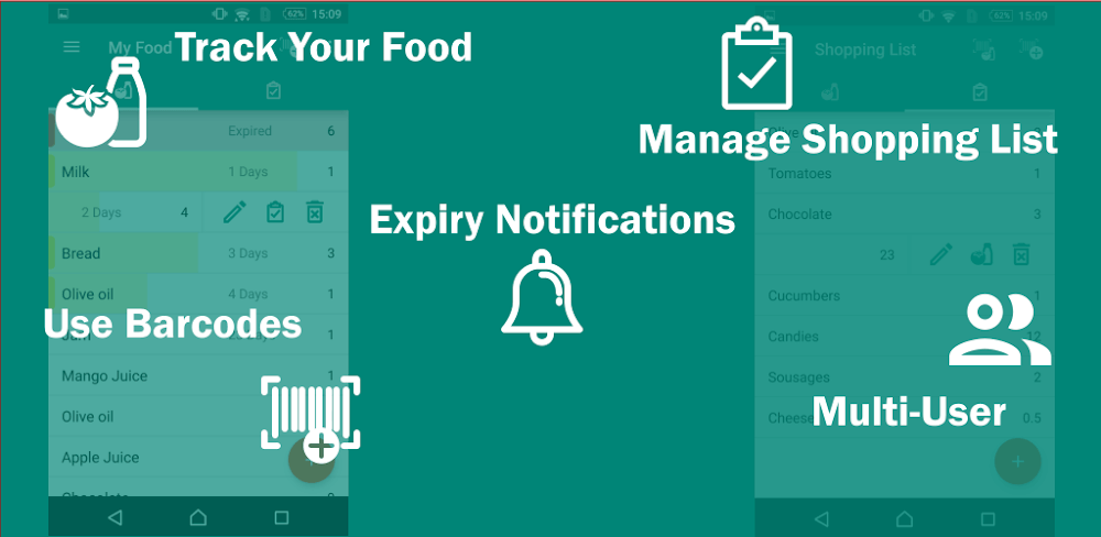 Food List Tracking & Shopping v1.0.35 MOD APK Download