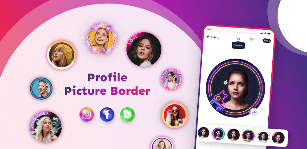 Profile Picture Border Frame v2.4.9 MOD APK Download