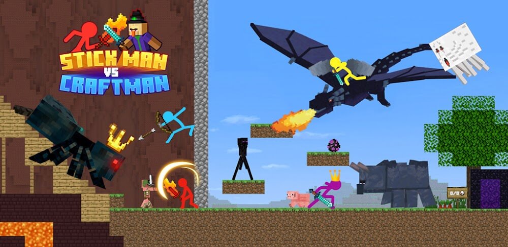 Stickman vs Craftman v4.4.14 MOD APK Game Download