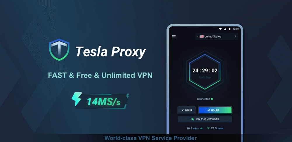 Tesla Proxy v1.3.008 MOD APK (Premium Unlocked, No ADS) Download