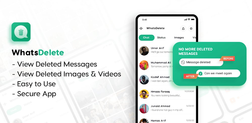 WhatsDelete: Recover Messages v1.1.96 MOD APK Download (Premium Unlocked)