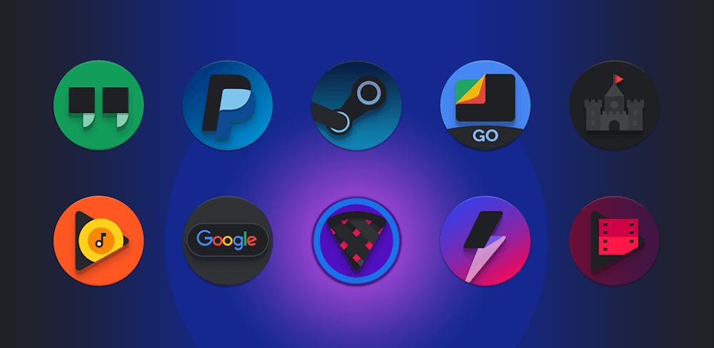 Baked Dark Icon Pack MOD APK v16.0.1 Download (Full Version)