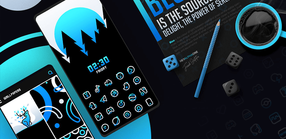 BlueLine IconPack v4.1 APK MOD Download