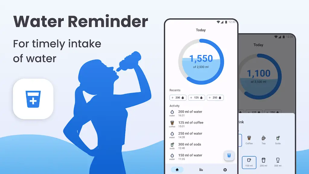 Water Reminder v1.2.1 MOD APK Download (Premium Unlocked)