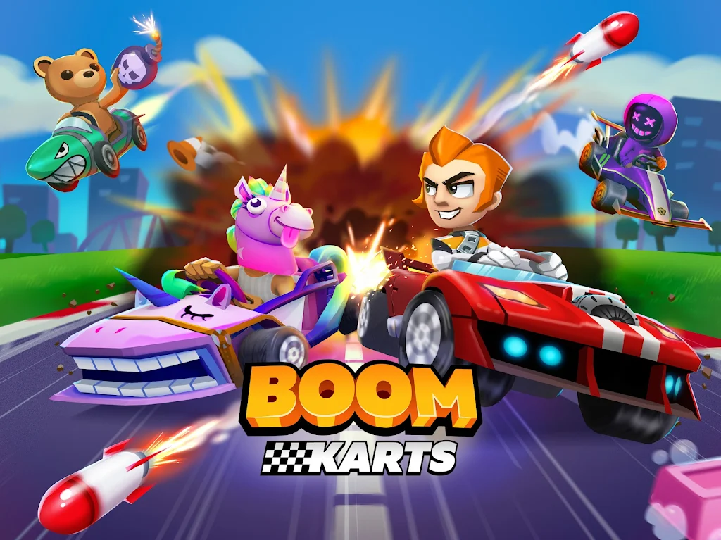 Boom Karts v1.56.1 MOD APK Download (Racing Game, All Cars Unlocked)