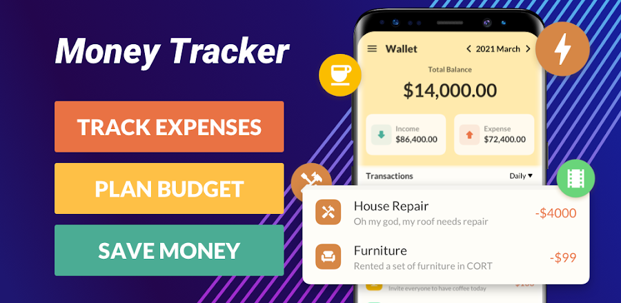 Money Tracker Expense Tracker v1.01.66.1021 MOD APK (Premium Unlocked) Download