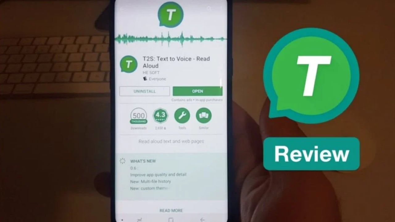 T2S v13.2.5 MOD APK Download (Text Reader Premium Unlocked)