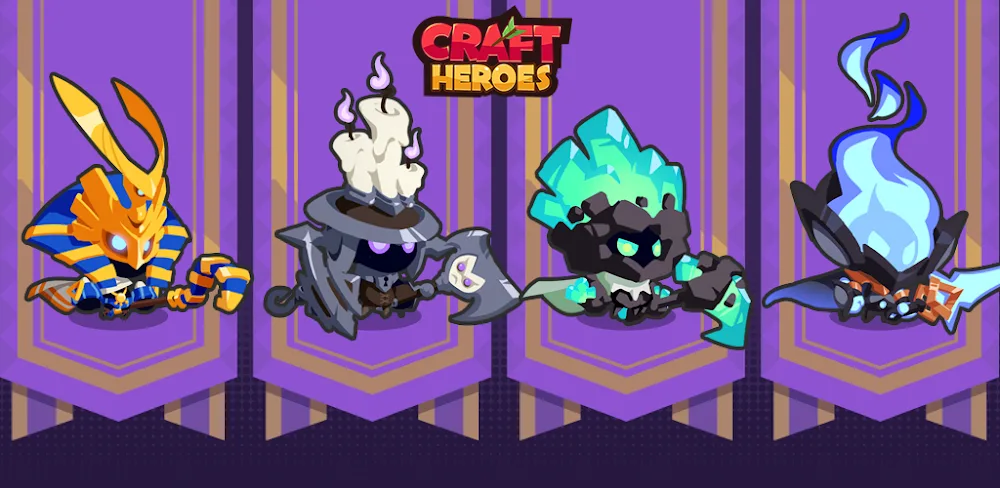 Craft Heroes v1.00.50048 MOD APK Download (Idle Card Game, Godmode, Multiplier)
