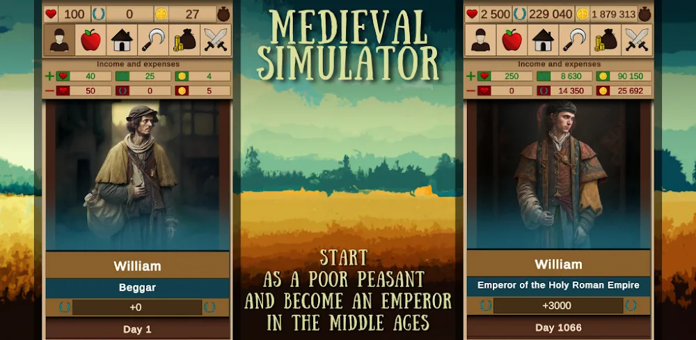 Medieval Simulator v1.52 MOD APK (Unlimited Money) Download Free