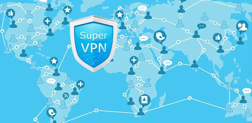 SuperVPN Pro v1.9.7 MOD APK (Premium Unlocked) Download