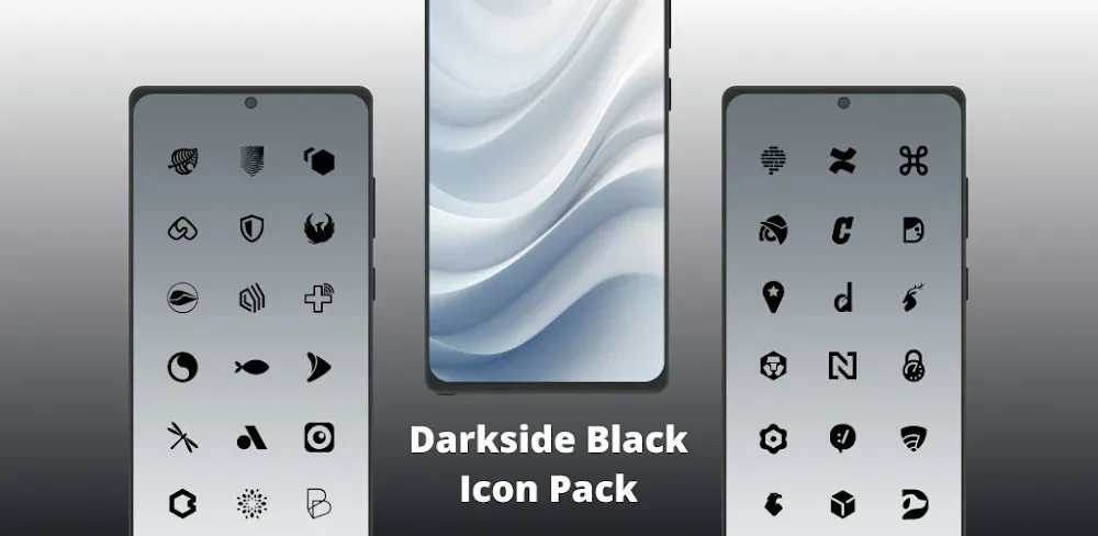 Dark Side Black Icon Pack MOD APK V6.2 Download