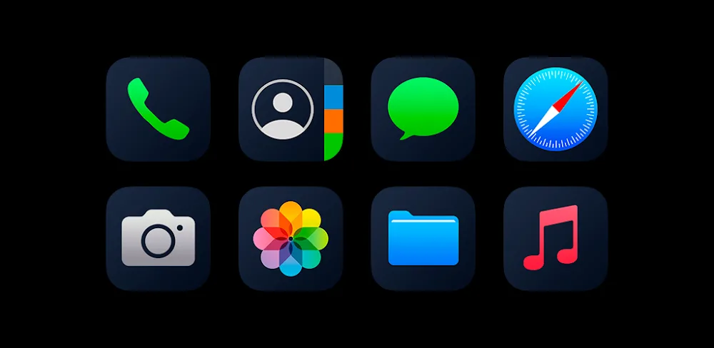 iPeach Black Icon Pack v2.1.0 APK MOD Download