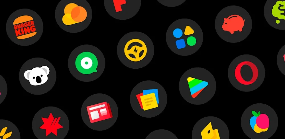 MiDark Icon Pack Round v1.4.7 MOD APK Download