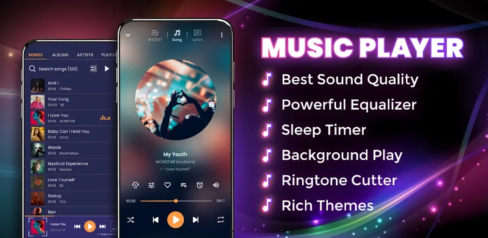 Music Player v230.05 MOD APK (Premium Unlocked) Download