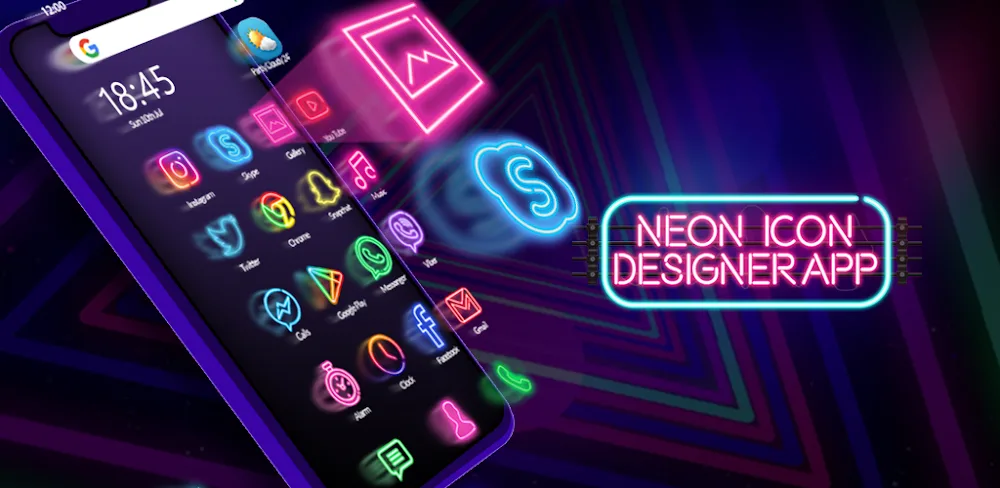 Neon Icon Designer App v2.1.2 MOD APK - Premium Unlocked Utilities App